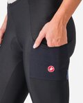 CASTELLI pantalones largos con tirantes - UNLIMITED W DT - negro