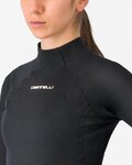 CASTELLI camiseta de manga larga - FLANDERS 2 WARM W - negro