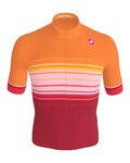 CASTELLI jersey de manga corta - SQUADRA GUEST DESIGNER A019 - naranja/rojo
