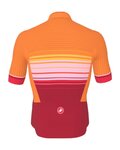 CASTELLI jersey de manga corta - SQUADRA GUEST DESIGNER A019 - naranja/rojo