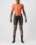 CASTELLI monos - FREE SANREMO 2 W - naranja/negro