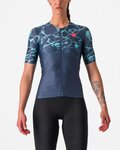 CASTELLI jersey de manga corta - FREE SPEED 2W RACE - azul/turquesa