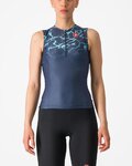 CASTELLI maillot sin mangas - FREE W TRI - azul/turquesa