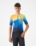 CASTELLI jersey de manga corta - FREE SPEED 3 RACE TOP - azul/amarillo