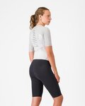CASTELLI monos - FREE SANREMO 3 W SUIT SHORT SLEEVE - blanco/plateado/negro