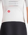 CASTELLI monos - FREE SANREMO 3 W SUIT SHORT SLEEVE - blanco/plateado/negro