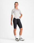 CASTELLI monos - FREE SANREMO 3 W SUIT SHORT SLEEVE - blanco/plateado/negro