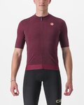 CASTELLI jersey de manga corta - ESSENZA - granate