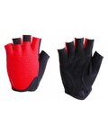 BBB guantes de dedos cortos - RACER - rojo