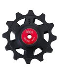 BBB poleas para la palanca de cambios - ROLLERBOY CERAMIC 12T SR - rojo/negro