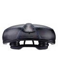 BBB sillín - COMFORTPLUS UPRIGHT LEATHER 225MM - negro