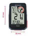 SIGMA SPORT tacómetro - ROX 2.0 - negro