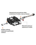 TATZE pedales - MC-AIR TITAN - negro