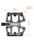 TATZE pedales - LINK COMPOSITE - negro