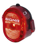 SIGMA SPORT luz trasera - NUGGET II - rojo/negro