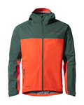 VAUDE chaqueta impermeable - MOAB RAIN  - verde/rojo