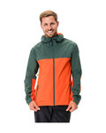 VAUDE chaqueta impermeable - MOAB RAIN  - verde/rojo