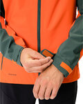 VAUDE chaqueta impermeable - MOAB RAIN  - verde/rojo