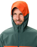VAUDE chaqueta impermeable - MOAB RAIN  - verde/rojo