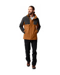 VAUDE chaqueta impermeable - ROSEMOOR 3in1 - marrón/negro