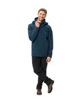 VAUDE chaqueta impermeable - ROSEMOOR 3in1 - azul