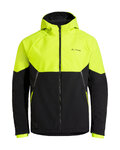 VAUDE chaqueta cortaviento - QIMSA SOFTSHELL - negro/amarillo