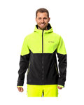 VAUDE chaqueta cortaviento - QIMSA SOFTSHELL - negro/amarillo
