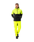 VAUDE chaqueta cortaviento - QIMSA SOFTSHELL - negro/amarillo