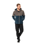 VAUDE chaqueta cortaviento - QIMSA SOFTSHELL - marrón/azul