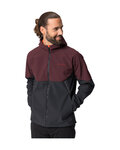 VAUDE chaqueta cortaviento - QIMSA SOFTSHELL - granate/negro