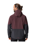 VAUDE chaqueta cortaviento - QIMSA SOFTSHELL - granate/negro