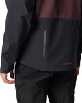 VAUDE chaqueta cortaviento - QIMSA SOFTSHELL - granate/negro