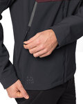 VAUDE chaqueta cortaviento - QIMSA SOFTSHELL - granate/negro