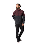 VAUDE chaqueta cortaviento - QIMSA SOFTSHELL - granate/negro