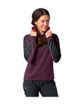 VAUDE maillot de invierno de manga larga - QUIMSA LS - granate/rosa/negro