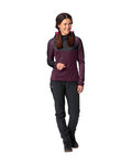 VAUDE maillot de invierno de manga larga - QUIMSA LS - granate/rosa/negro