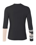 VAUDE camiseta de manga larga - MONVISO MERINO - negro/beige