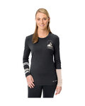 VAUDE camiseta de manga larga - MONVISO MERINO - negro/beige