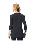 VAUDE camiseta de manga larga - MONVISO MERINO - negro/beige