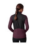 VAUDE maillot de invierno de manga larga - POSTA LS - granate/negro