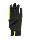 VAUDE guantes de dedos largos - KURO WARM - negro/amarillo