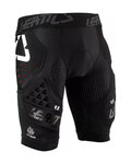 LEATT calzoncillos con protectores - IMPACT SHORTS 3DF 4.0 - negro/blanco