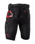 LEATT calzoncillos con protectores - IMPACT SHORTS 3DF 5.0 - negro/rojo