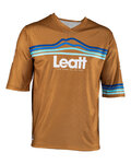 LEATT jersey de manga corta - MTB ENDURO 3.0 - marrón