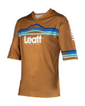 LEATT jersey de manga corta - MTB ENDURO 3.0 - marrón