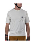 LEATT jersey de manga corta - MTB TRAIL 1.0 X-FLOW - gris