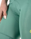 LEATT pantalones cortos de tirantes - BIB MTB ENDURANCE 6.0 W - verde