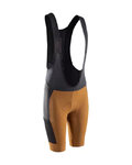 LEATT pantalones cortos de tirantes - BIB MTB ENDURANCE 5.0 W - marrón/negro