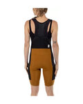 LEATT pantalones cortos de tirantes - BIB MTB ENDURANCE 5.0 W - marrón/negro