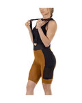 LEATT pantalones cortos de tirantes - BIB MTB ENDURANCE 5.0 W - marrón/negro